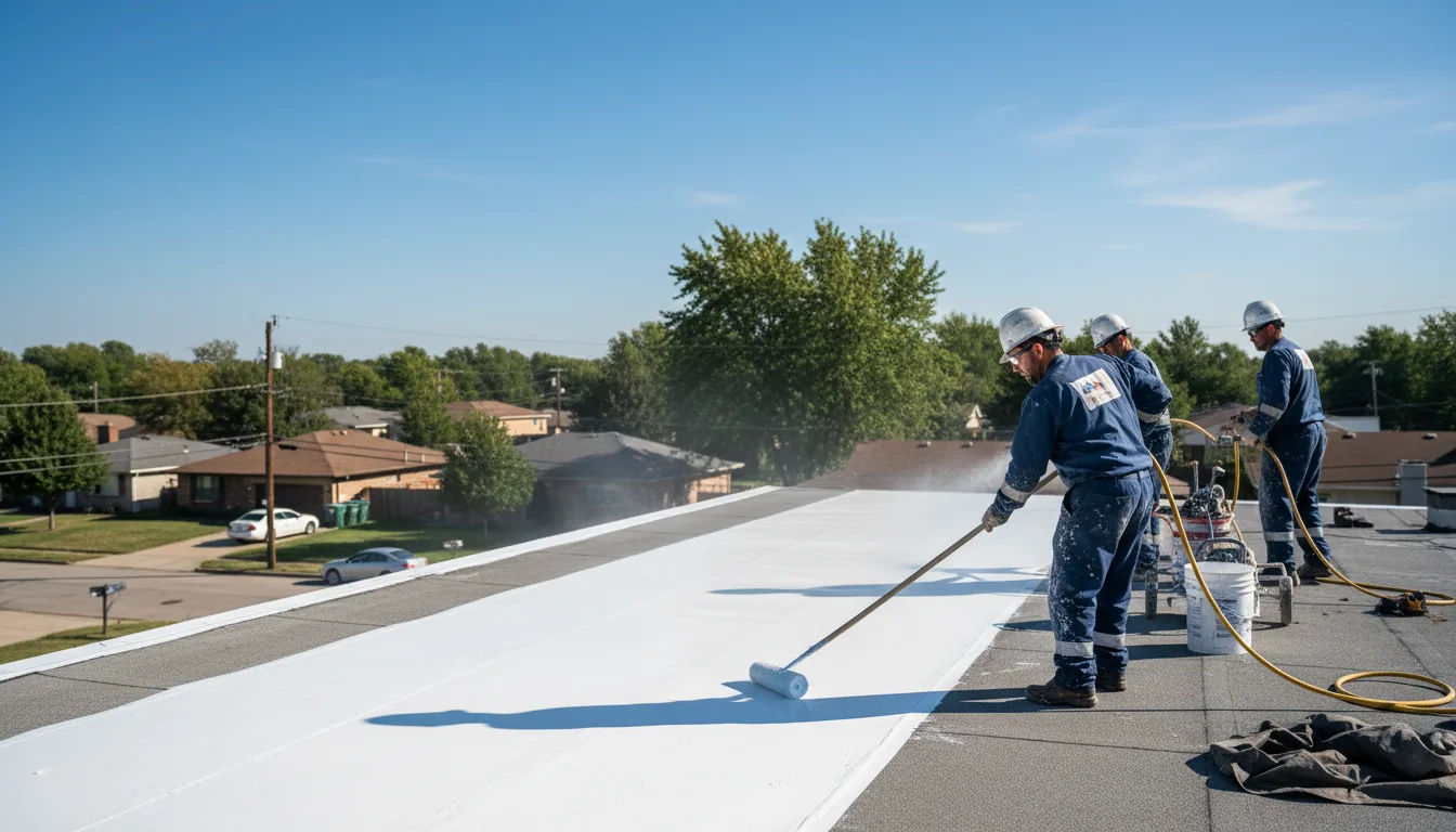 Commercial roof coating in Reynoldsville, WV near me